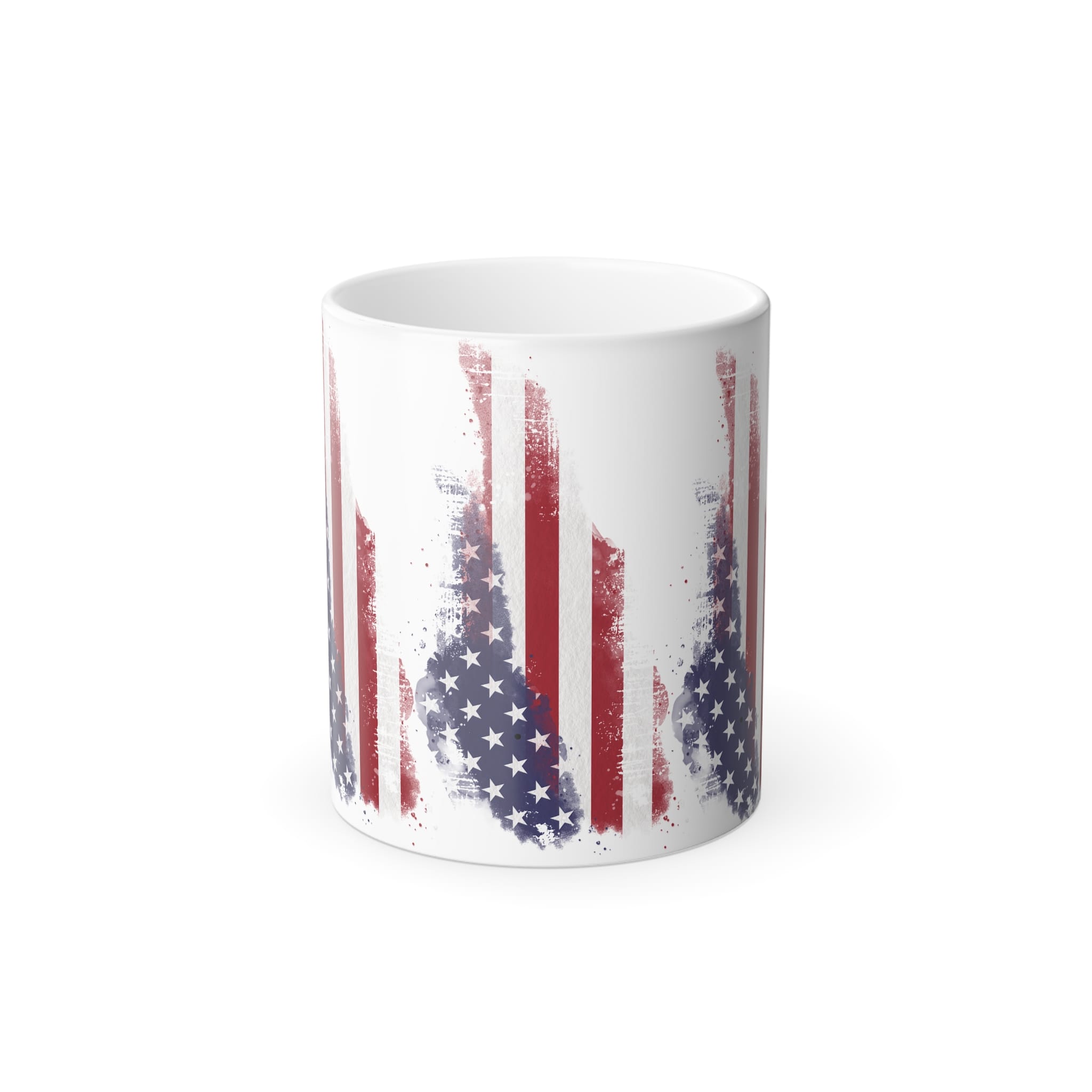 color morphing mug with USA Flag color morphing mug with USA Flag